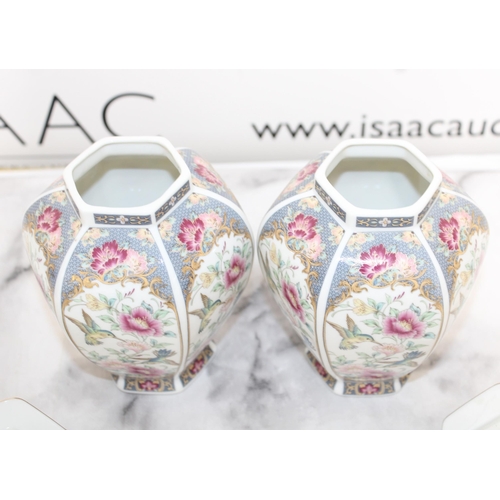 229 - Two Oriental Vases With Lids Height-21cm
Collection Only