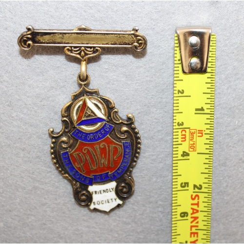 468 - Silver Hallmarked Enamelled Medal