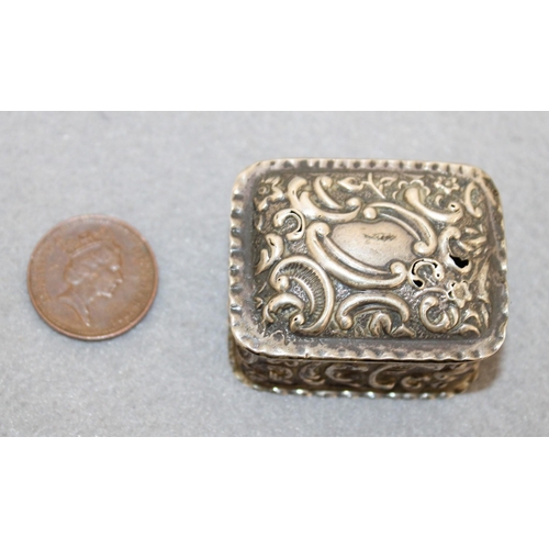 473 - Silver Hallmarked Pill Box