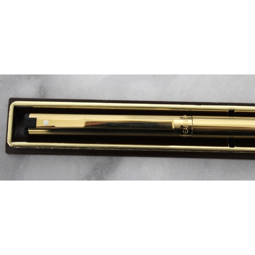 545 - Two Boxed Pens 
One Fountain Pen & Pencil
One GOLD ELECTROPLATED SHEAFFER U.S.A Fountain Pen
All pro... 