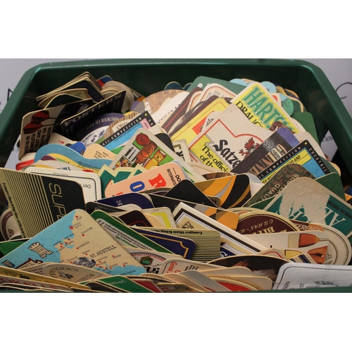 185 - Large Collection of Vintage Worldwide Pub Beermats