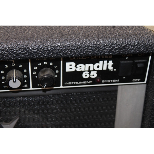 212 - PEAVEY Amplifier Bandit 65 complete with Accessories - Serial 5A02095013 - Collection Only