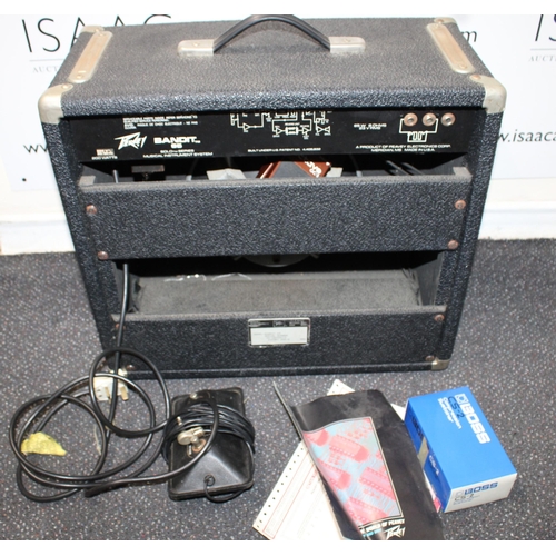 212 - PEAVEY Amplifier Bandit 65 complete with Accessories - Serial 5A02095013 - Collection Only