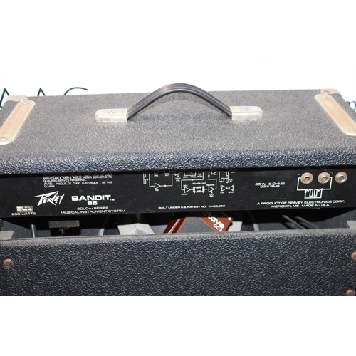 212 - PEAVEY Amplifier Bandit 65 complete with Accessories - Serial 5A02095013 - Collection Only