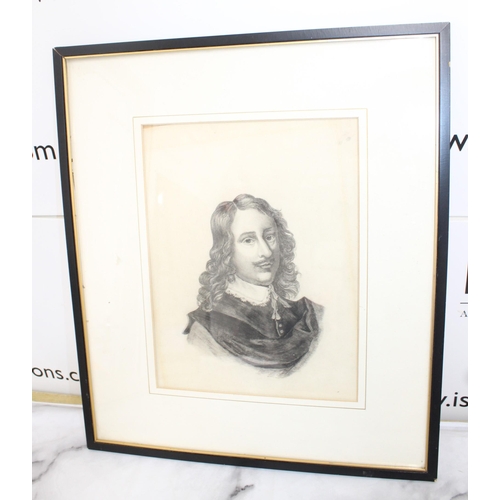 285 - Antique Pencil Sketch Picture Of French Man Unsigned
46cm Height
40cm Wide
Collection Only