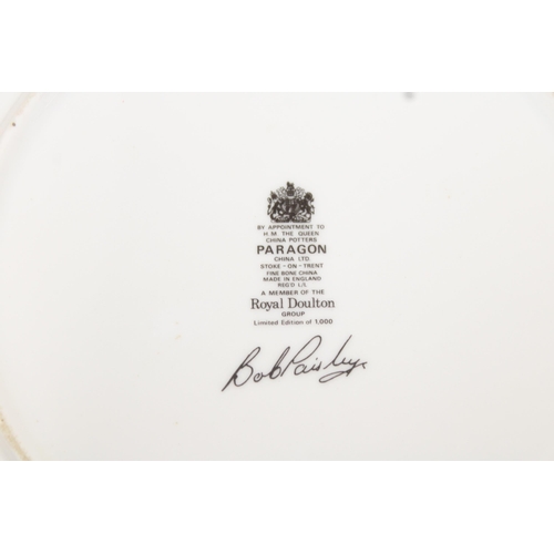 112 - Boxed Bob Paisley Commemorative Plate Liverpool FC Paragon Fine Bone China 
Collection Only