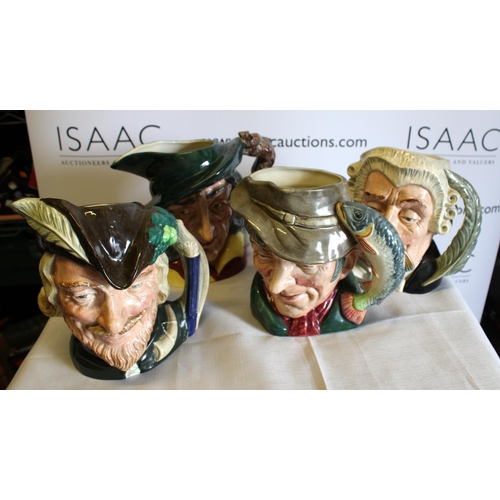 114 - Four Large Royal Doulton Toby Jugs

Robbin Hood
The Lawyer
Pied Piper
The Poacher

Collection Only