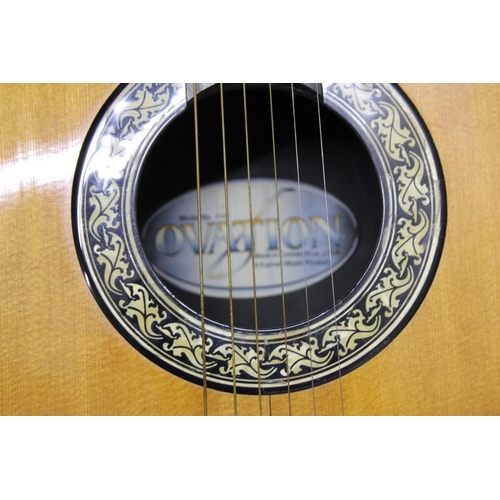 214 - OVATION Acoustic Guitar Model 1121 - Serial Number 237422 - Made in the USA - complete with Hard Cas... 