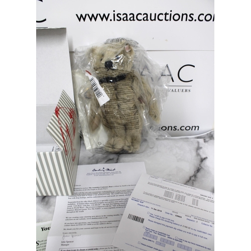 128 - Boxed Steiff Bear - Armistice Centenary Bear - Sealed in Bag