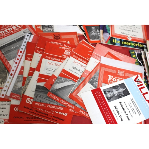 241 - Large Quantity of Football Programmes featuring Nottingham Forest ( Home & Away) Domestic, European ... 