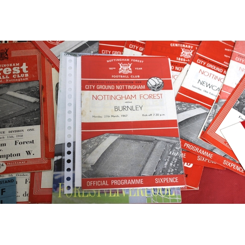 241 - Large Quantity of Football Programmes featuring Nottingham Forest ( Home & Away) Domestic, European ... 