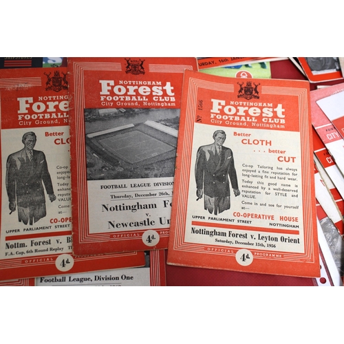 241 - Large Quantity of Football Programmes featuring Nottingham Forest ( Home & Away) Domestic, European ... 