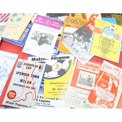 242 - Large Quantity of Football Programmes featuring European Cup Round Stages, Internationals and some D... 