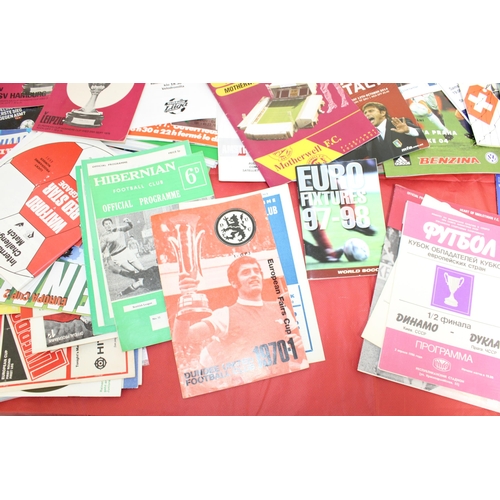 242 - Large Quantity of Football Programmes featuring European Cup Round Stages, Internationals and some D... 