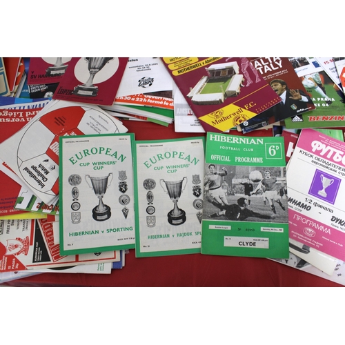 242 - Large Quantity of Football Programmes featuring European Cup Round Stages, Internationals and some D... 