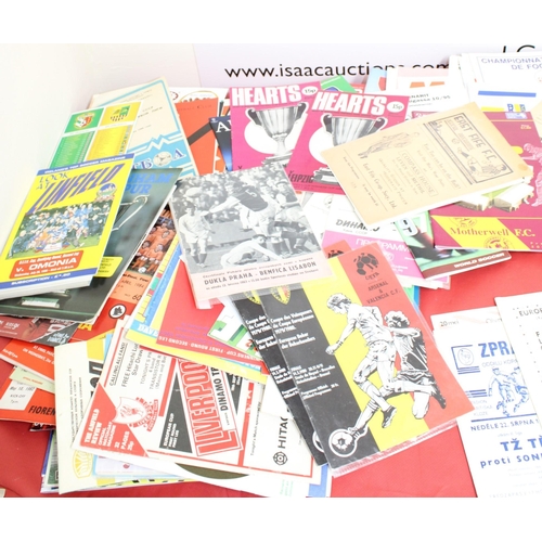 242 - Large Quantity of Football Programmes featuring European Cup Round Stages, Internationals and some D... 