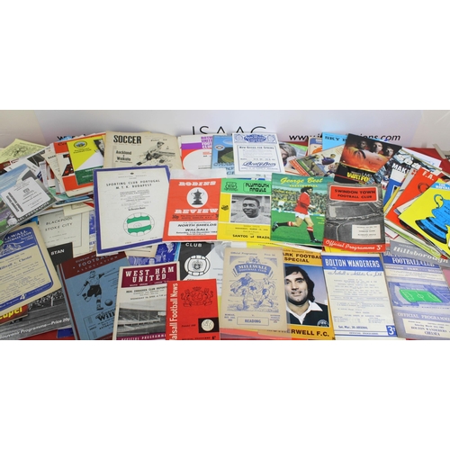 243 - Mixed Quantity of Football Programmes from 1959 to the Present Day. Includes International, Domestic... 