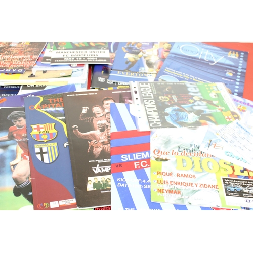 244 - Large Quantity of Football Programmes featuring Barcelona ( Home & Away) Domestic and European - 196... 