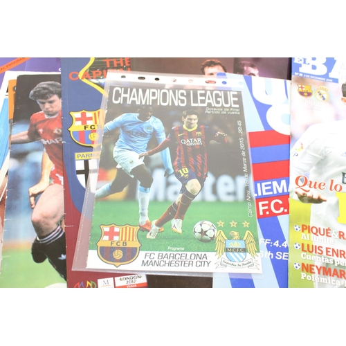 244 - Large Quantity of Football Programmes featuring Barcelona ( Home & Away) Domestic and European - 196... 