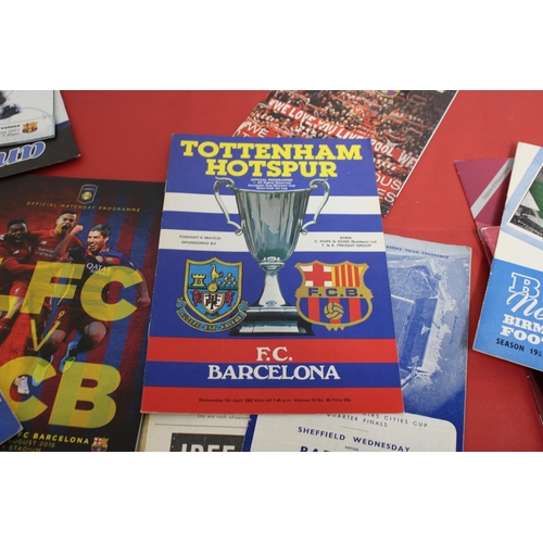 244 - Large Quantity of Football Programmes featuring Barcelona ( Home & Away) Domestic and European - 196... 