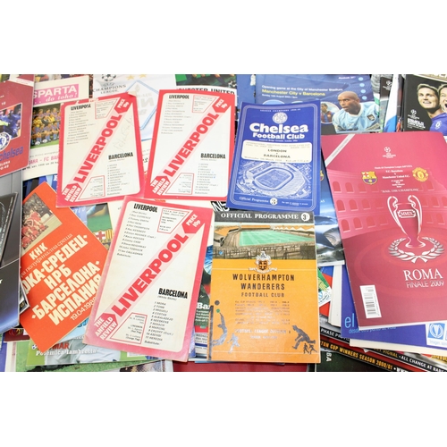 244 - Large Quantity of Football Programmes featuring Barcelona ( Home & Away) Domestic and European - 196... 