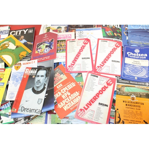 244 - Large Quantity of Football Programmes featuring Barcelona ( Home & Away) Domestic and European - 196... 