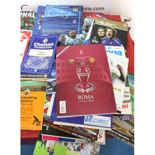 244 - Large Quantity of Football Programmes featuring Barcelona ( Home & Away) Domestic and European - 196... 