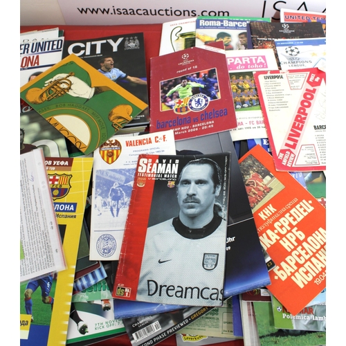 244 - Large Quantity of Football Programmes featuring Barcelona ( Home & Away) Domestic and European - 196... 