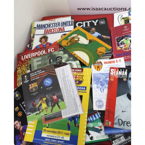 244 - Large Quantity of Football Programmes featuring Barcelona ( Home & Away) Domestic and European - 196... 