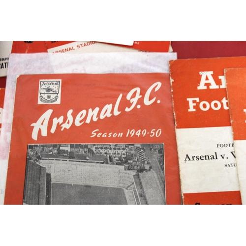 245 - Large Quantity of Football Programmes featuring Arsenal ( Home & Away) Domestic and European - 1949 ... 