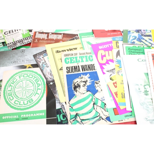 246 - Large Quantity of Football Programmes featuring Celtic ( Home & Away) Domestic and European - 1958 t... 