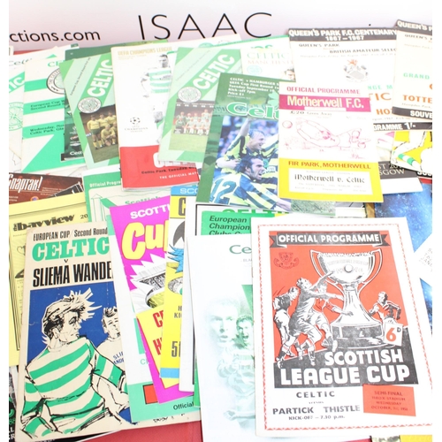 246 - Large Quantity of Football Programmes featuring Celtic ( Home & Away) Domestic and European - 1958 t... 