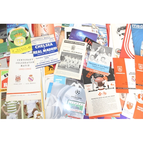 247 - Large Quantity of Football Programmes featuring Real Madrid ( Home & Away) Domestic and European - 1... 