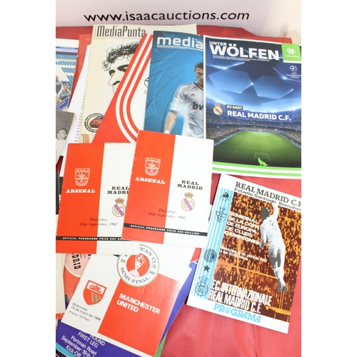 247 - Large Quantity of Football Programmes featuring Real Madrid ( Home & Away) Domestic and European - 1... 