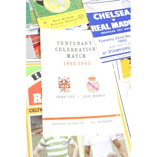 247 - Large Quantity of Football Programmes featuring Real Madrid ( Home & Away) Domestic and European - 1... 