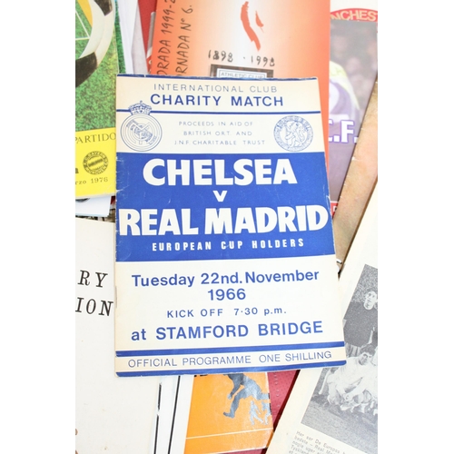 247 - Large Quantity of Football Programmes featuring Real Madrid ( Home & Away) Domestic and European - 1... 