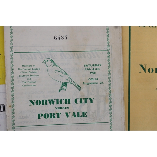 248 - Large Quantity of Football Programmes featuring Norwich City ( Home & Away)  - 1950 to Present Day