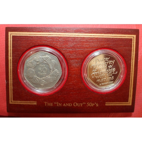 321 - A Collection Of Framed Collectable Coins