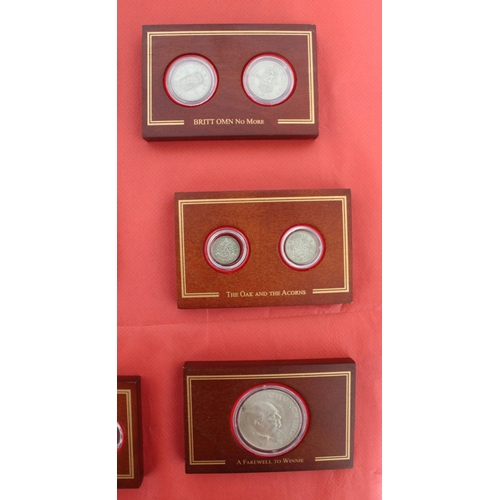 322 - A Collection Of Framed Collectable Coins