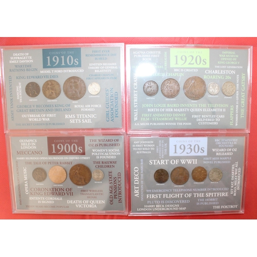 324 - 8 Coin Sets, 1900's-1970's