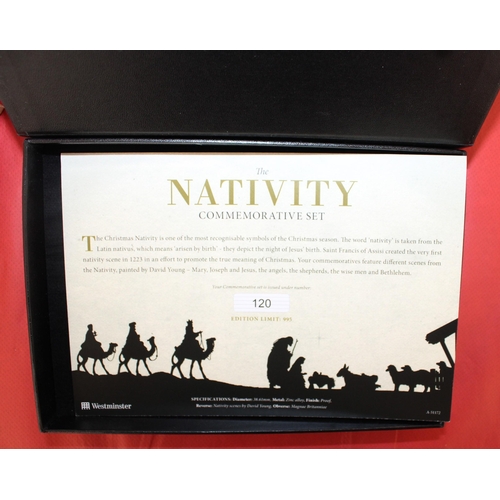 334 - Boxed Set Of Commemerative Nativity Scene