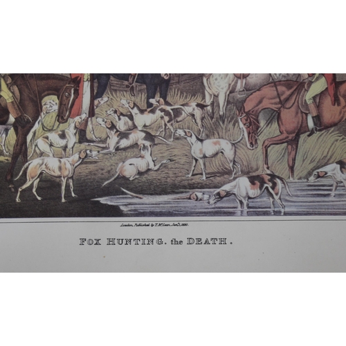 287 - Three Framed Prints One Unframed Fox Hunting Theme 
Collection Only
48.5cm Wide
32.5cm Height