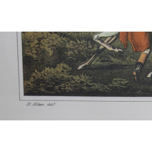 287 - Three Framed Prints One Unframed Fox Hunting Theme 
Collection Only
48.5cm Wide
32.5cm Height