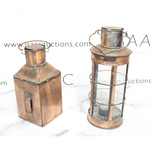 208 - Two Lanterns/Candle Holder Tallest-29cm