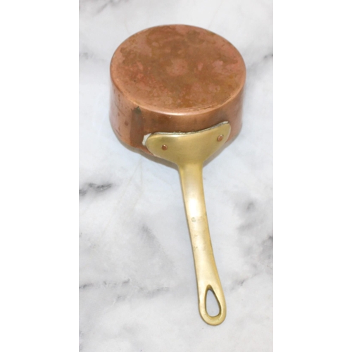 172 - Set Of Copper Measuring Cups With Brass Handles