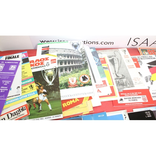 249 - Large Collection of European Final Football Programmes 1982 to 2001

Some Aston Villa programmes fro... 