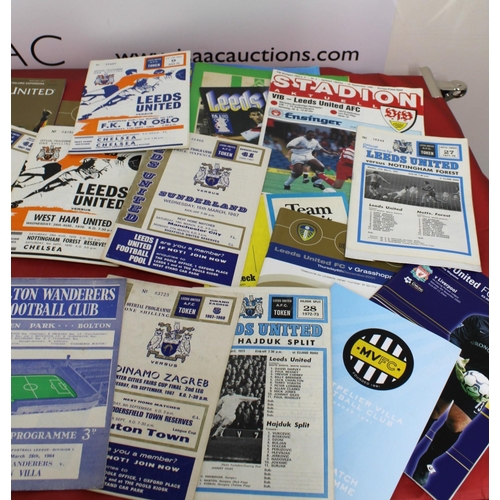 251 - Large Quantity of Football Programmes featuring Leeds United ( Home & Away)  - 1949 to Present Day