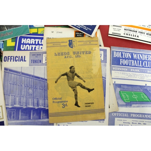 251 - Large Quantity of Football Programmes featuring Leeds United ( Home & Away)  - 1949 to Present Day