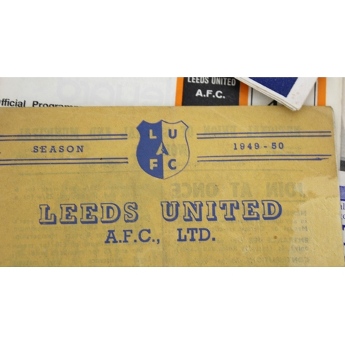 251 - Large Quantity of Football Programmes featuring Leeds United ( Home & Away)  - 1949 to Present Day