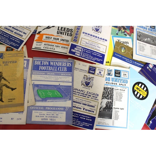 251 - Large Quantity of Football Programmes featuring Leeds United ( Home & Away)  - 1949 to Present Day